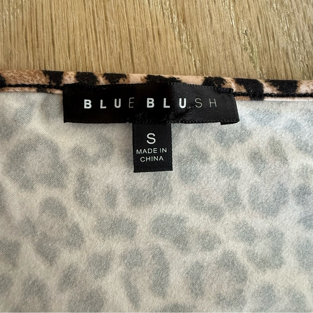 Blue Blush Animal Print Dress. So soft. - Picture 3 of 3